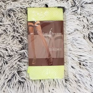 Leg Avenue Lime Green Thigh High Fishnet Stockings